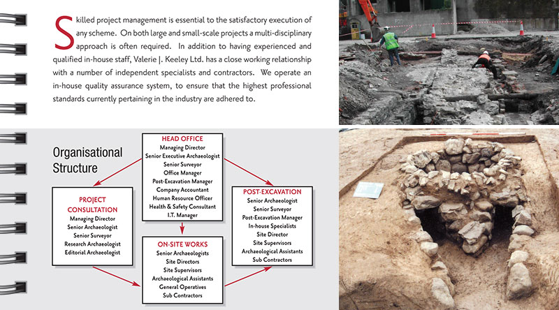 Project Management Skilled project management is essential to the satisfactory execution of any scheme. On both large and small-scale projects a multi-disciplinary approach is often required. In addition to having experienced and qualified in-house staff, Valerie J. Keeley Ltd. has a close working relationship with a number of independent specialists and contractors. We operate an in-house quality assurance system, to ensure that the highest professional standards currently pertaining in the industry are adhered to. 